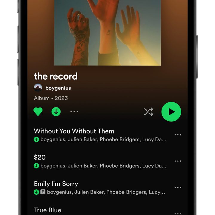 How to download music and podcasts from Spotify: Download complete.