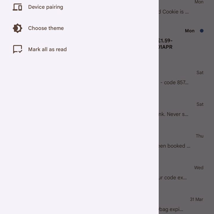 Accessing the Archive in Google Messages.