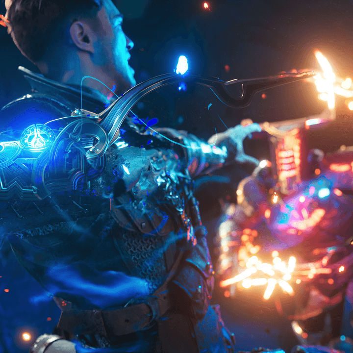 Jak winds up his magic fist in Immortals of Aveum.