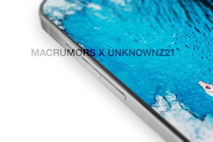 Side view of alleged iphone 15 Pro.