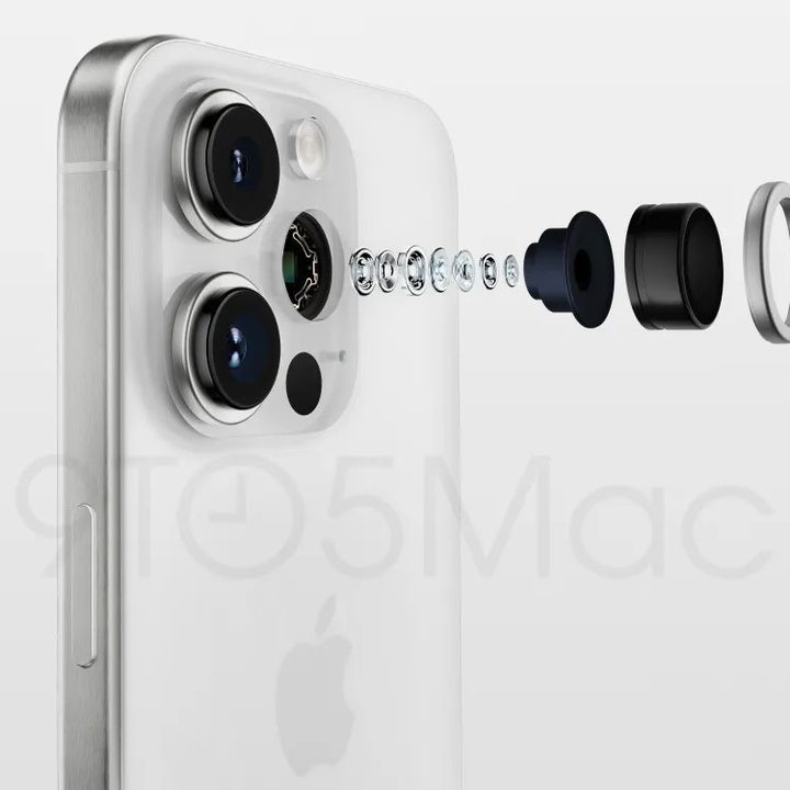 iPhone 15 Pro render camera explode