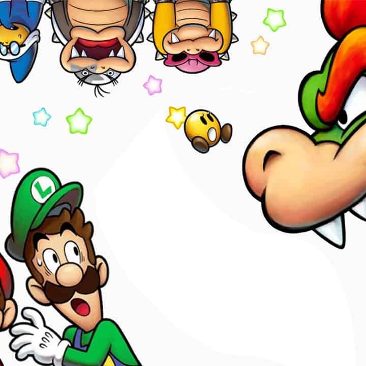 Promo art for Mario & Luigi: Bowser's Inside Story shows its heroes.