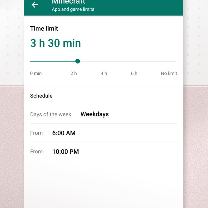 Screen time restrictions in Microsoft Family Safety.