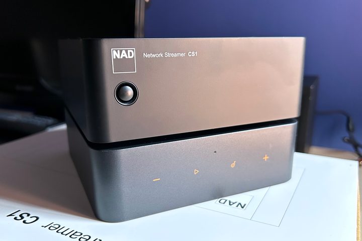 NAD CS1 Endpoint Network Streamer (top) and Wiim Pro.
