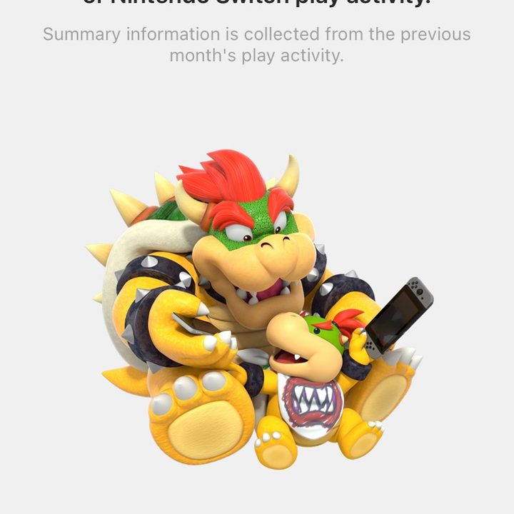 Monthly summaries in the Nintendo Switch Parental Control app.