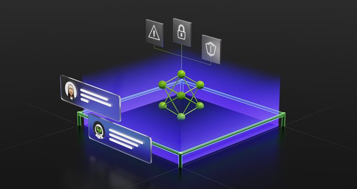 A diagram of Nvidia's NeMo Guardrails tool.