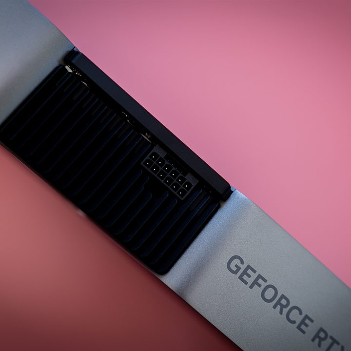 RTX 4070 seen from the side.