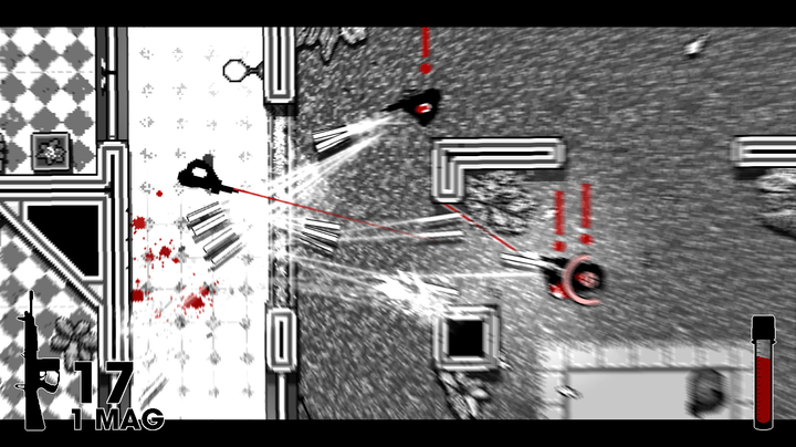 A shootout happens through a window in OTXO.