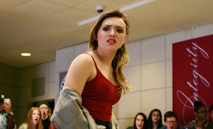 Peyton List engages in a fight in No Mercy.