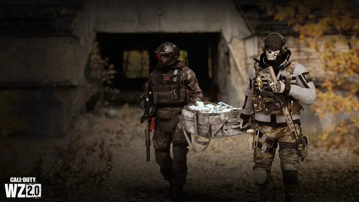 Characters holding cash in Warzone 2.0 Plunder.
