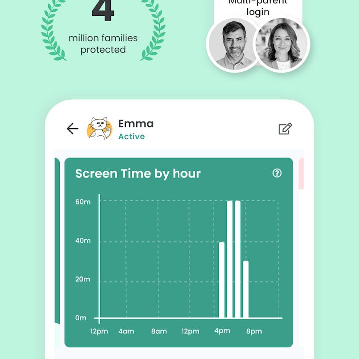 Monitoring digital activity in Qustodio.