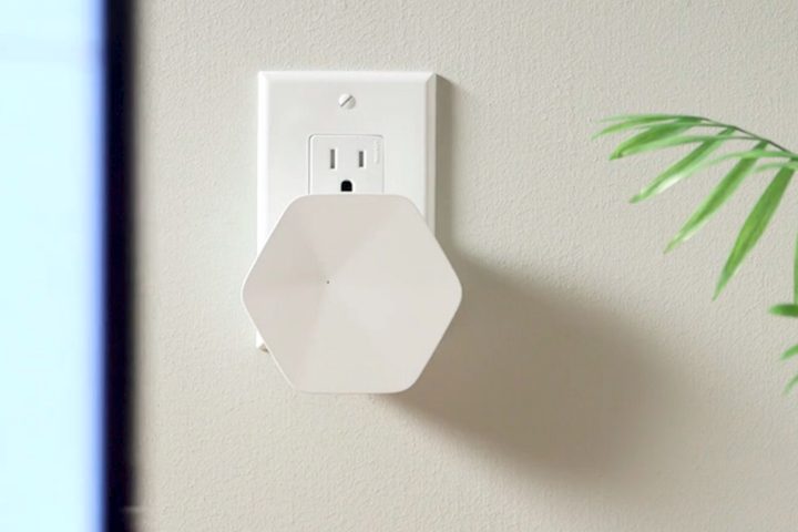 A Rogers Wi-Fi Pod plugged into a wall outlet.