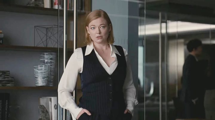 Shiv looks worried in Succession season 4.