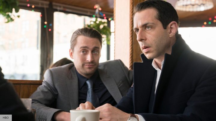 Two brothers talk in Succession season 4.