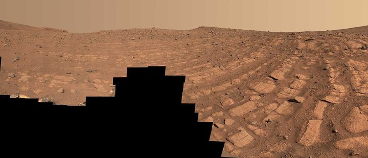 Scientists think that these bands of rocks may have been formed by a very fast, deep river – the first of its kind evidence has been found for on Mars. NASA’s Perseverance Mars rover captured this scene at a location nicknamed “Skrinkle Haven” using its Mastcam-Z camera between Feb. 28 and March 9, 2023.