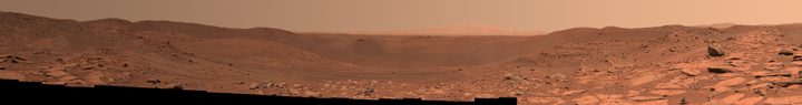 The 152 images that make up this mosaic of Belva Crater were taken by the Mastcam-Z instrument aboard NASA’s Perseverance Mars rover on April 22, 2023, the 772nd Martian day, or sol, of the mission. Belva is a 0.6-mile-wide (0.9-kilometer wide) impact crater within the much larger Jezero Crater.