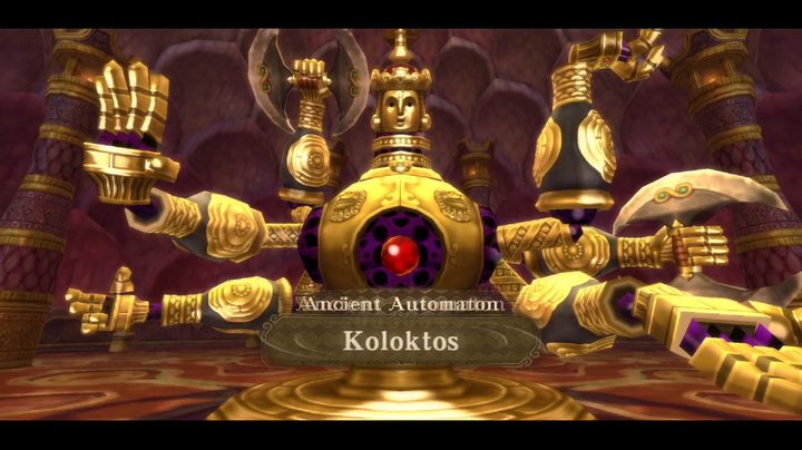 A big golden robot with many arms.