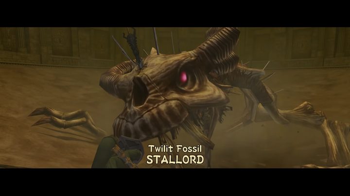 A dragon skeleton roaring.