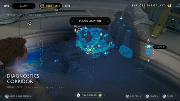 Cal looking at a map of a stim upgrade.