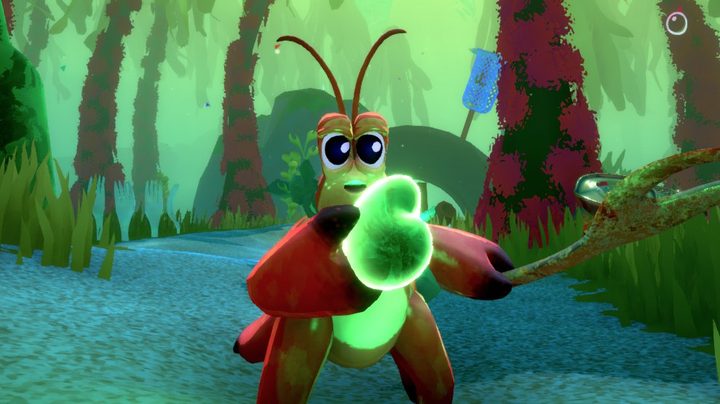 The crab holds an item in Another Crab's Treasure.