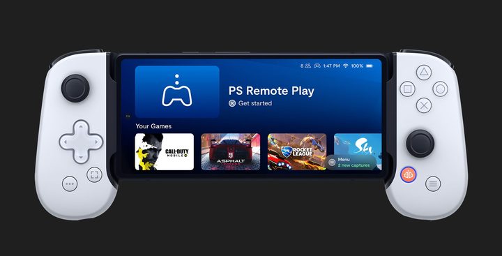 A Backbone One - PlayStation Edition controller being used with the Backbone app.