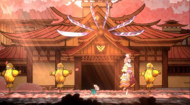 Bo runs past a build in Bo: Path of the Teal Lotus