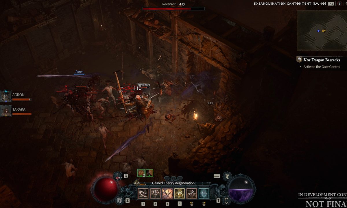 A rogue attacks enemies in Diablo 4.
