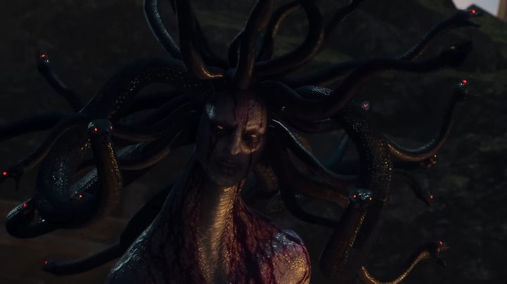 A dark medusa in Dragon's Dogma 2.