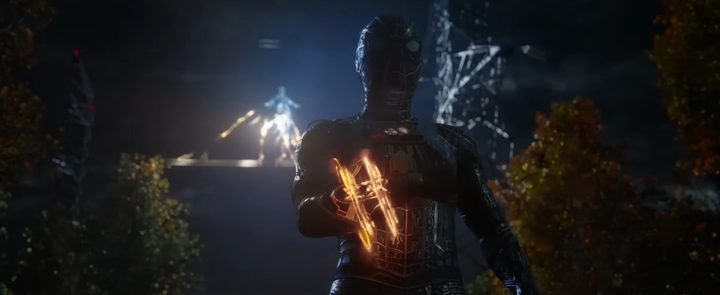 Spider-Man with a magic web-shooter in "Spider-Man: No Way Home."