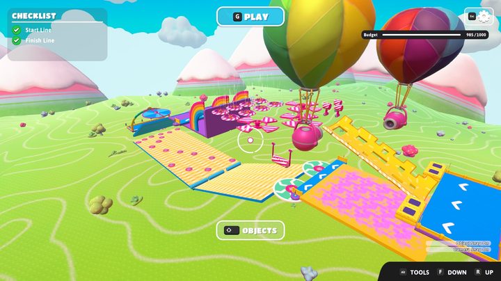 Fall Guys Creative Mode, player created level.