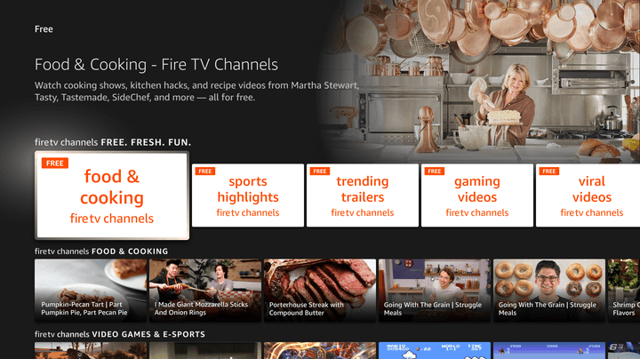 Amazon Fire TV Channels.