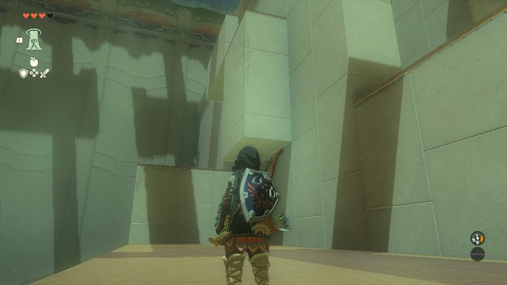 A section of the wall Link can pass through