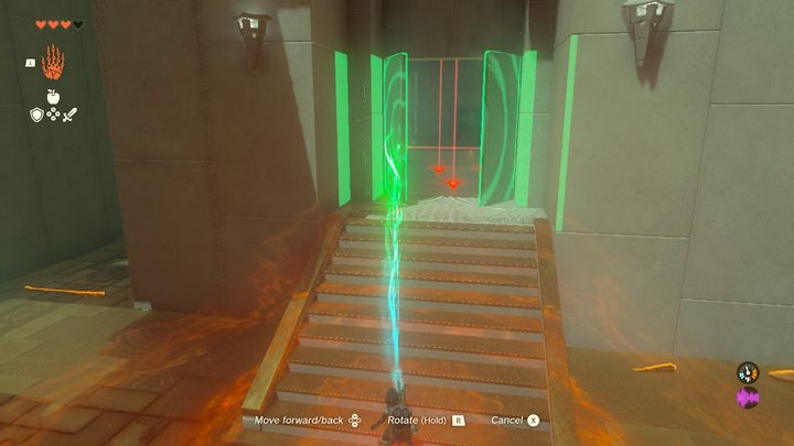 Link opens a door with Ultrahand