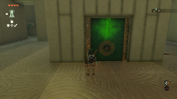 A locked door that requires a small key