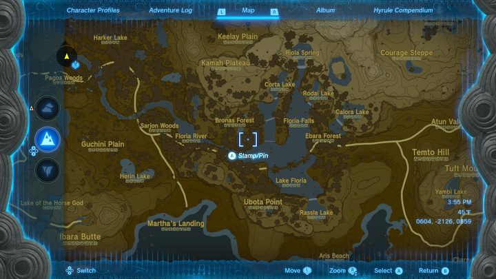 A map showing where to go to meet Cima
