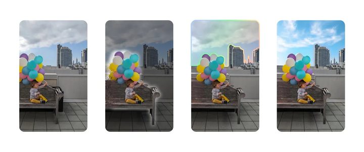 Magic Editor in Google Photos recreating parts of an image.