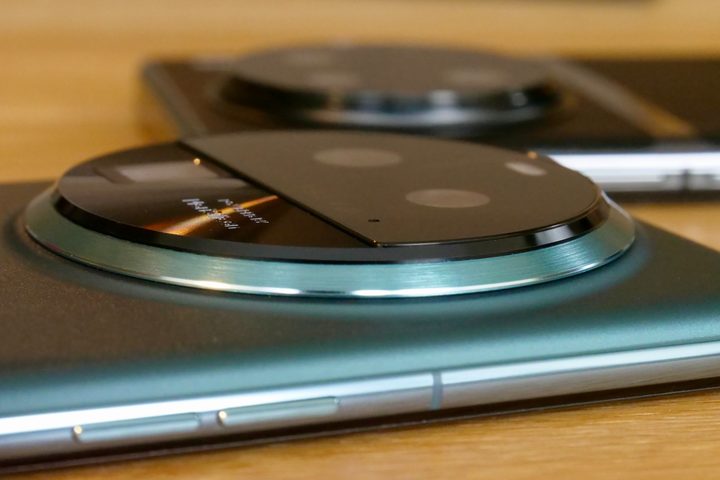 The Oppo Find X6 Pro's camera module.