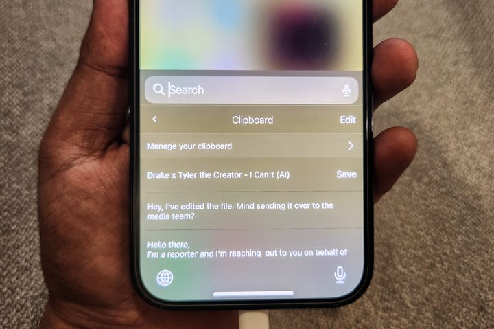 SwiftKey clipboard