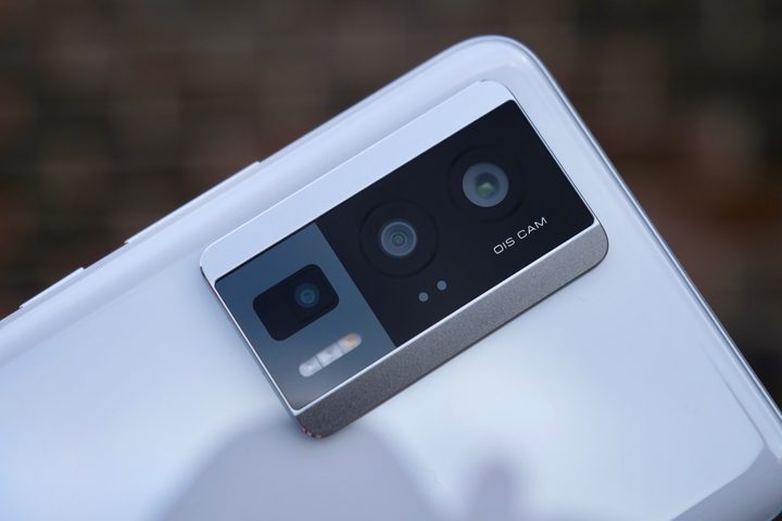 The Poco F5 Pro's camera module.