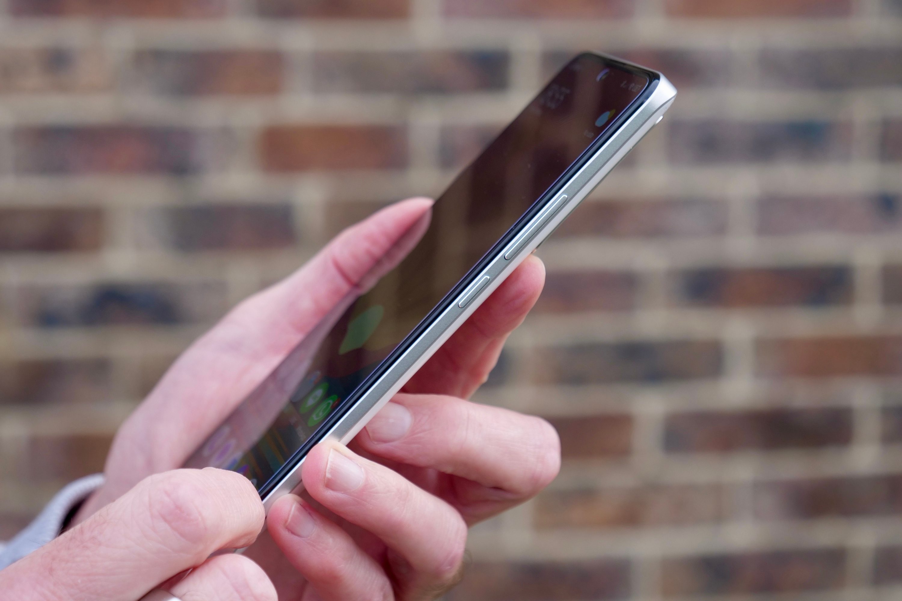 The side of the Poco F5 Pro.