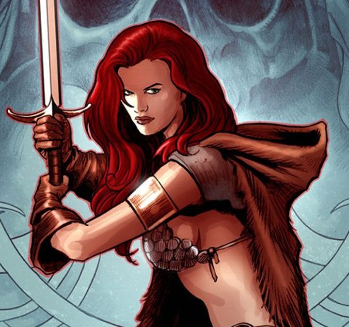 Red Sonja, as illustrated by Paul Renaud.
