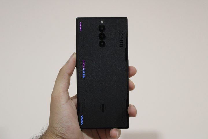 RedMagic 8 Pro glowing lights on the back.