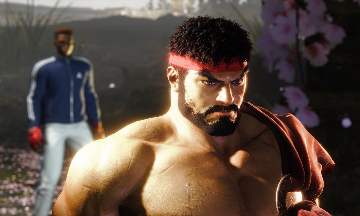 The player confronts Ryu in Street Fighter 6 World Tour.