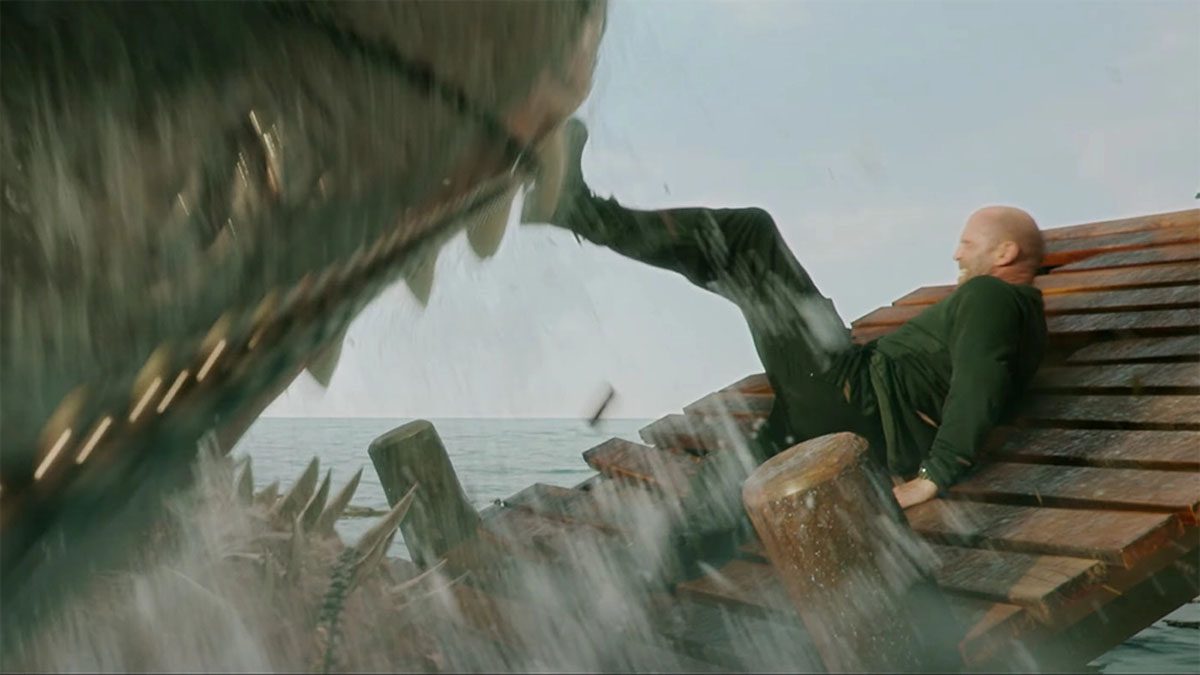 Jason Statham in Meg 2: The Trench.