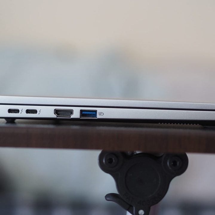 Acer Swift Go 14 left side view showing ports.