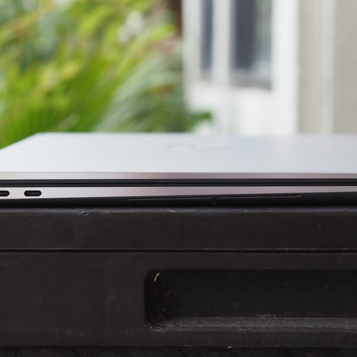 Dell XPS 17 9730 left side view showing ports.