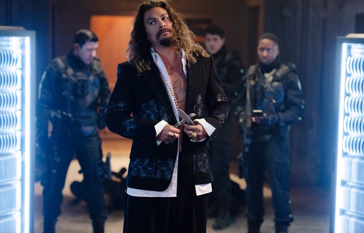 Jason Momoa smirks in Fast X.