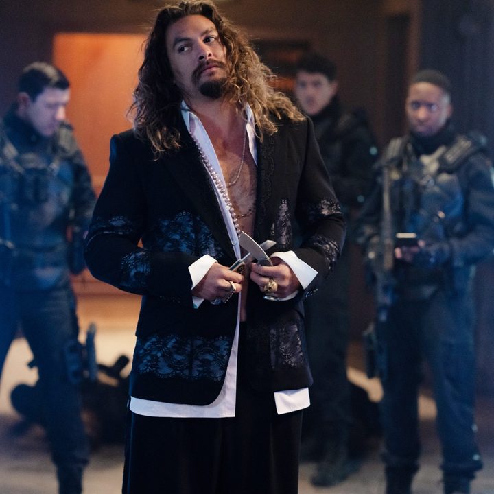 Jason Momoa smirks in Fast X.