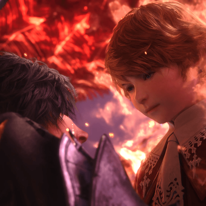 Joshua speaks to Clive in Final Fantasy XVI.
