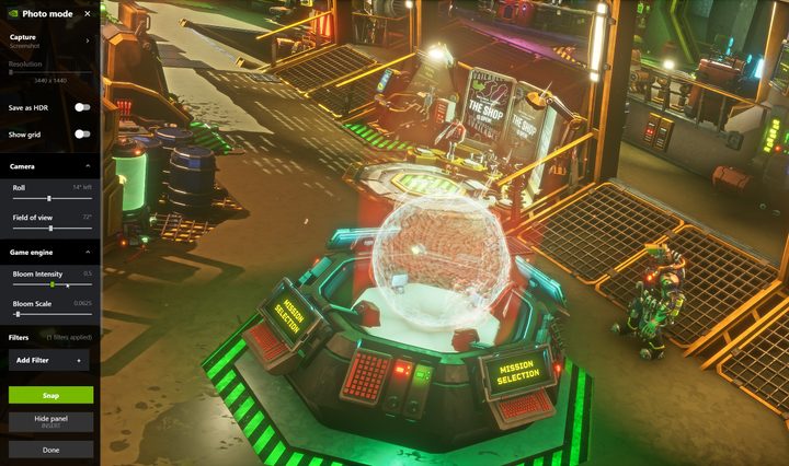 Photo mode in Nvidia GeForce Experience.
